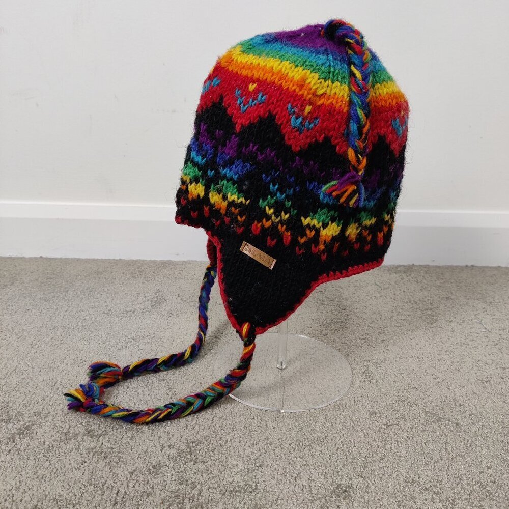 Alma Unisex Winter Beanie Hat 100% Wool Cold Weather Multicolor